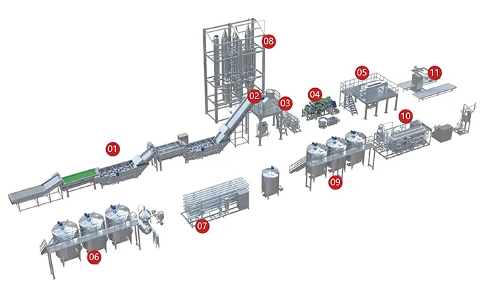 Apple and Pear Processing Line